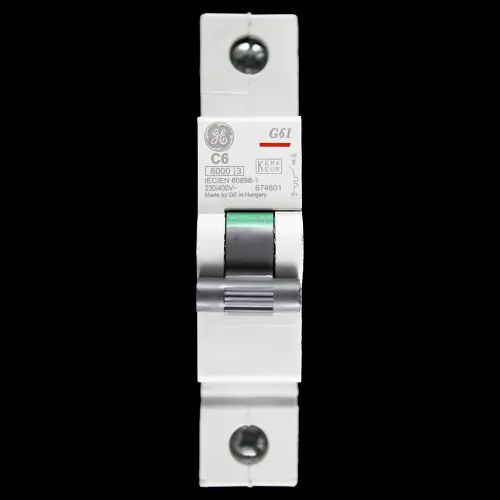 GENERAL ELECTRIC 6 AMP CURVE C 6kA MCB CIRCUIT BREAKER G61 674601