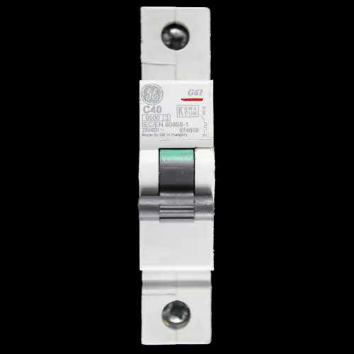 GENERAL ELECTRIC 40 AMP CURVE C 6kA MCB CIRCUIT BREAKER 674609 G61