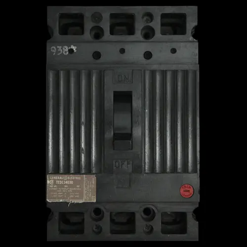 GENERAL ELECTRIC 30 AMP 14kA TRIPLE POLE MCCB TED134030