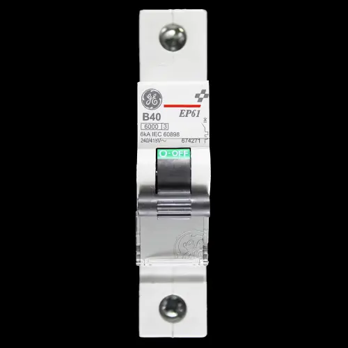GENERAL ELECTRIC 40 AMP CURVE B 6kA MCB CIRCUIT BREAKER EP61 674271