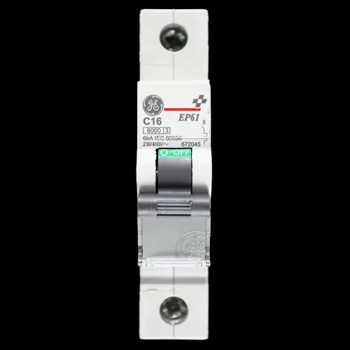 GENERAL ELECTRIC 16 AMP CURVE C 6kA MCB CIRCUIT BREAKER EP61 672045