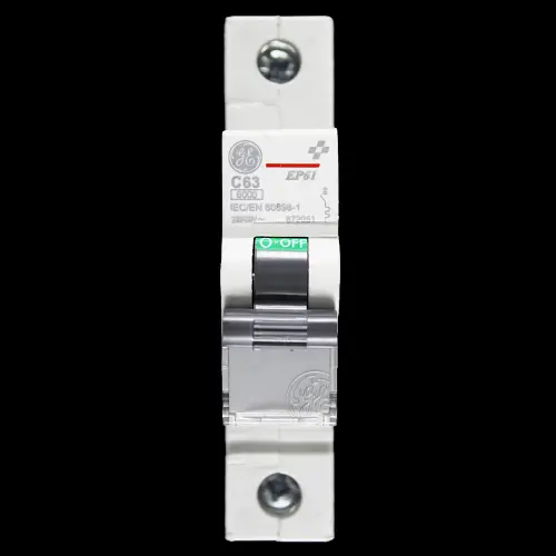 GENERAL ELECTRIC 63 AMP CURVE C 6kA MCB CIRCUIT BREAKER EP61 672051