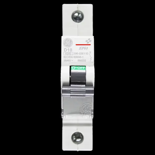 GENERAL ELECTRIC 10 AMP CURVE D 6kA MCB CIRCUIT BREAKER EP61 566532
