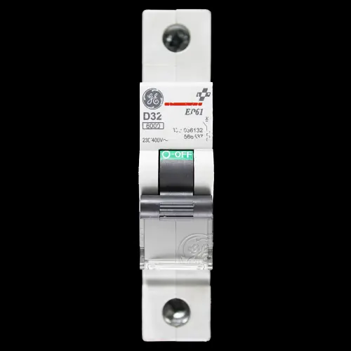 GENERAL ELECTRIC 32 AMP CURVE D 6kA MCB CIRCUIT BREAKER EP61 566537