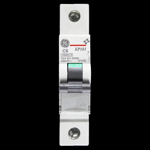 GENERAL ELECTRIC 6 AMP CURVE C 10kA MCB CIRCUIT BREAKER EP101 674283