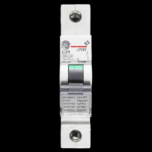 GENERAL ELECTRIC 20 AMP CURVE C 10kA MCB CIRCUIT BREAKER EP101 674286