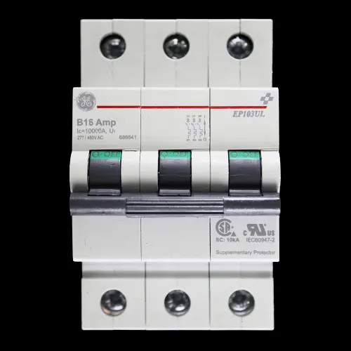 GENERAL ELECTRIC 16 AMP CURVE B 10kA TRIPLE POLE MCB CIRCUIT BREAKER EP103UL