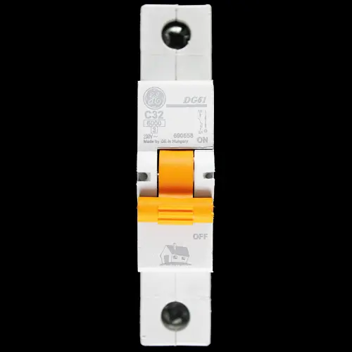 GENERAL ELECTRIC 32 AMP CURVE C 6kA MCB CIRCUIT BREAKER DG61 690558