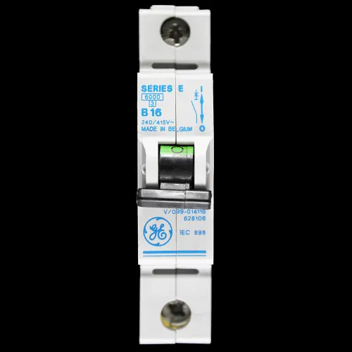 GENERAL ELECTRIC 16 AMP CURVE B 6kA MCB BREAKER SERIES E V/099-014116 628106