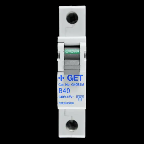 GET 40 AMP CURVE B 6kA MCB CIRCUIT BREAKER G40B1M