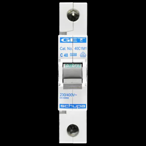 GET 40 AMP CURVE C 10kA MCB CIRCUIT BREAKER 40C1M1 SCHUPA