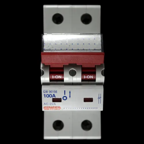 GEWISS 100 MAIN SWITCH DISCONNECTOR DOUBLE POLE GW96198 AC-22A