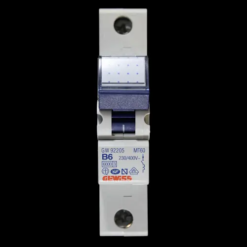 GEWISS 6 AMP CURVE B 6kA MCB CIRCUIT BREAKER GW92205 MT60