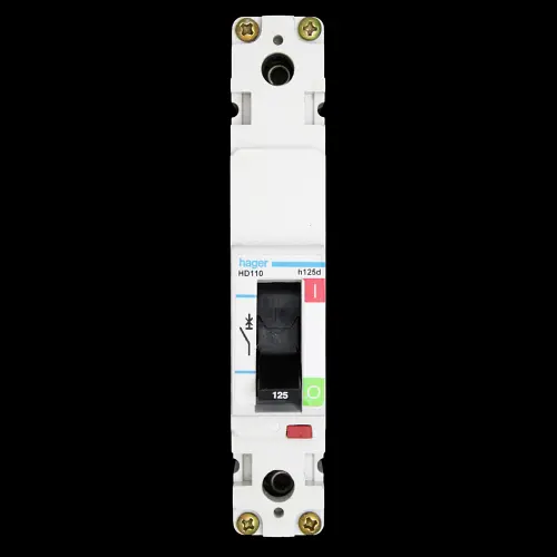 HAGER 125 AMP 16kA MCCB HD110 314110 H125D