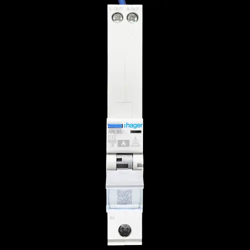 HAGER 32 AMP CURVE B 6kA 30mA AFDD TYPE A ARL932U