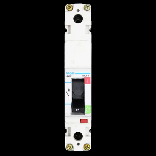 HAGER 20 AMP 16kA MCCB HD102 H125D