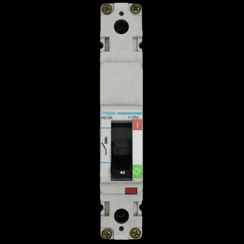 HAGER 40 AMP 16kA MCCB HD105 H125D