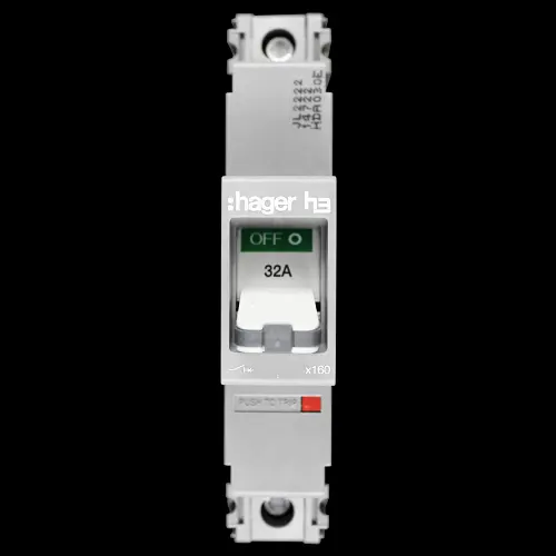 HAGER 32 AMP 18kA MCCB HDA030E 316453 X160