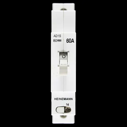 HEINEMANN 60 AMP MCB CIRCUIT BREAKER ADA1S-B9-AO-DN-W-NU-61 ADA1S-Y2-6 AD1S