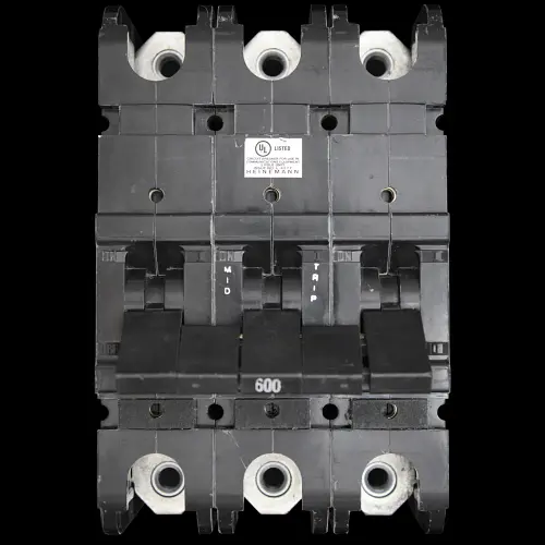 HEINEMANN 600 AMP MCB CIRCUIT BREAKER 160VDC GJ1P-Z119-3W