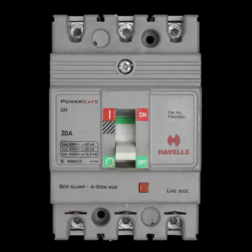 HAVELLS 20 AMP 25kA TRIPLE POLE MCCB POWERSAFE PSGH320