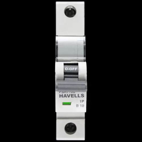 HAVELLS 10 AMP CURVE B 10kA MCB CIRCUIT BREAKER PSH110B