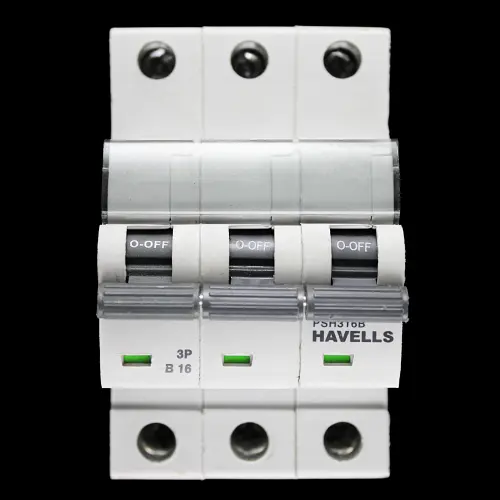 HAVELLS 16 AMP CURVE B 10kA TRIPLE POLE MCB CIRCUIT BREAKER PSH316B