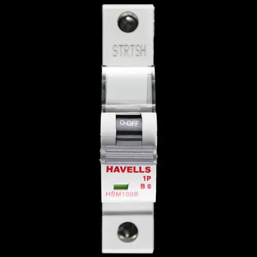 HAVELLS 6 AMP CURVE B 6kA MCB CIRCUIT BREAKER HSM106B