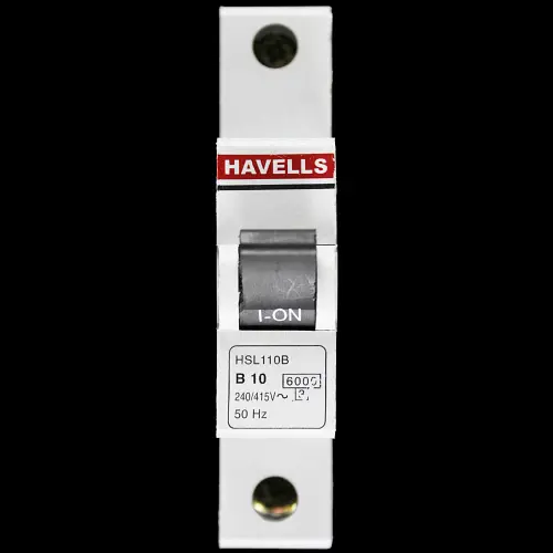 HAVELLS 10 AMP CURVE B 6kA MCB CIRCUIT BREAKER HSL110B