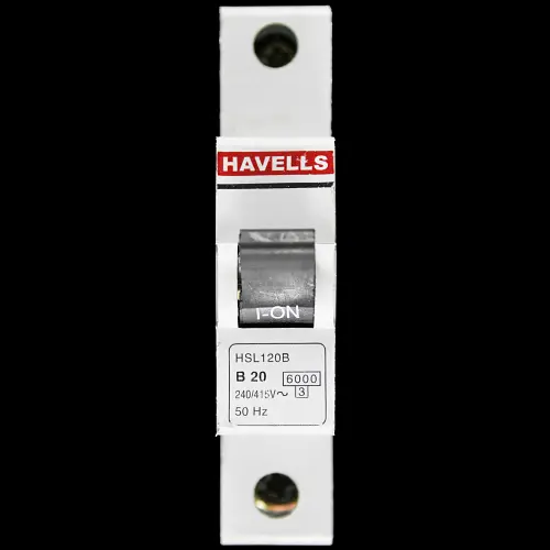 HAVELLS 20 AMP CURVE B 6kA MCB CIRCUIT BREAKER HSL120B