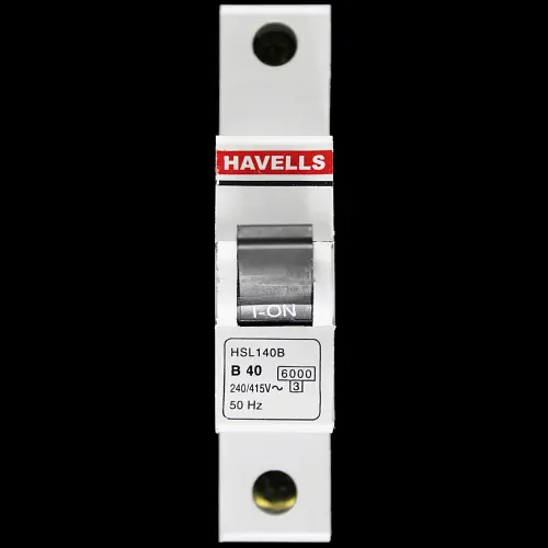 HAVELLS 40 AMP CURVE B 6kA MCB CIRCUIT BREAKER HSL140B