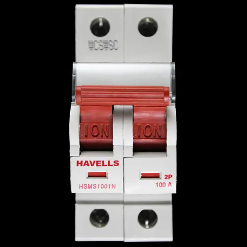 HAVELLS 100 AMP DOUBLE POLE MAIN SWITCH DISCONNECTOR HSMS1001N