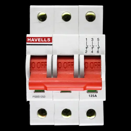 HAVELLS 125 AMP TRIPLE POLE MAIN SWITCH DISCONNECTOR PSBS1253
