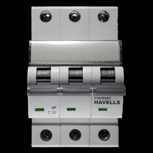 HAVELLS 20 AMP CURVE C 10kA TRIPLE POLE MCB CIRCUIT BREAKER PSH320C