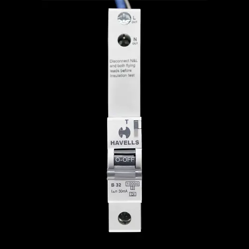 HAVELLS 32 AMP CURVE B 10kA 30mA RCBO TYPE A PSH132BR30 GREY