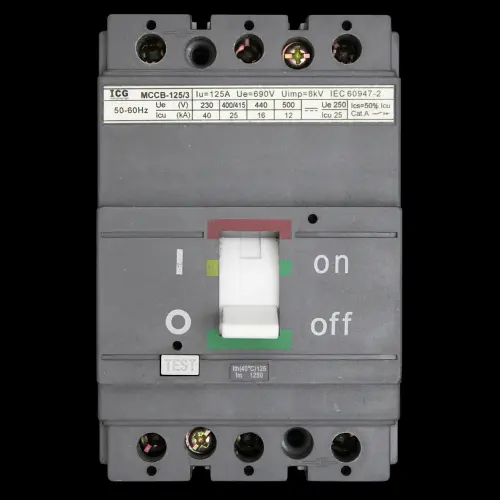 ICG 125 AMP 25kA TRIPLE POLE MCCB MCCB-125/3
