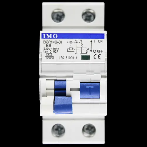 IMO 6 AMP CURVE B 10kA 30mA DOUBLE POLE RCBO TYPE AC B6BR1N06-30