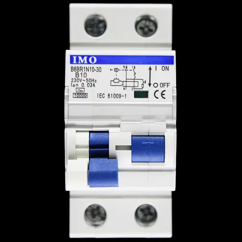 IMO 10 AMP CURVE B 10kA 30mA DOUBLE POLE RCBO TYPE AC B6BR1N10-30