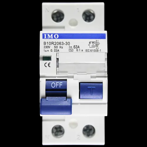 IMO 63 AMP 30mA DOUBLE POLE RCCB RCD TYPE AC B10R2063-30