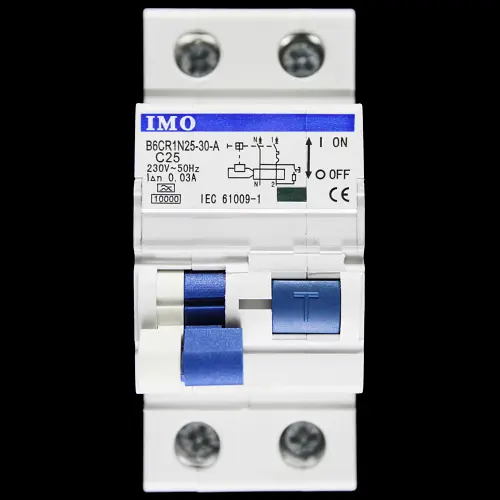 IMO 25 AMP CURVE C 10kA 30mA DOUBLE POLE RCBO TYPE A B6CR1N25-30-A