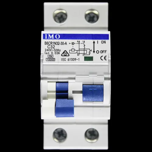IMO 32 AMP CURVE C 10kA 30mA DOUBLE POLE RCBO TYPE A B6CR1N32-30-A
