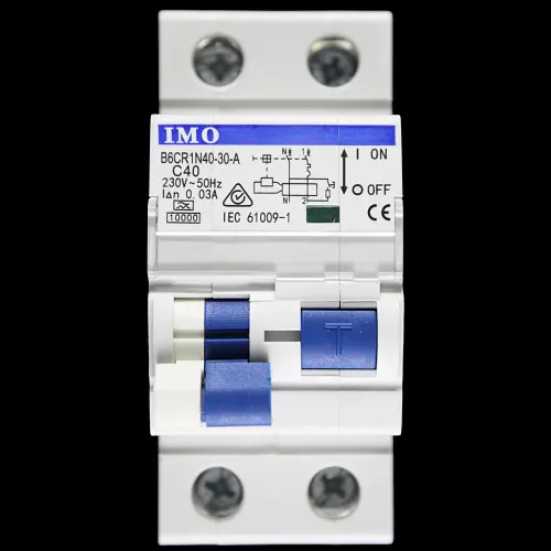 IMO 40 AMP CURVE C 10kA 30mA DOUBLE POLE RCBO TYPE A B6CR1N40-30-A
