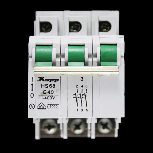 KOPP 40 AMP CURVE C 6kA TRIPLE POLE MCB CIRCUIT BREAKER HS68
