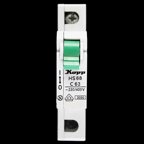 KOPP 63 AMP CURVE C 3kA MCB CIRCUIT BREAKER HS68