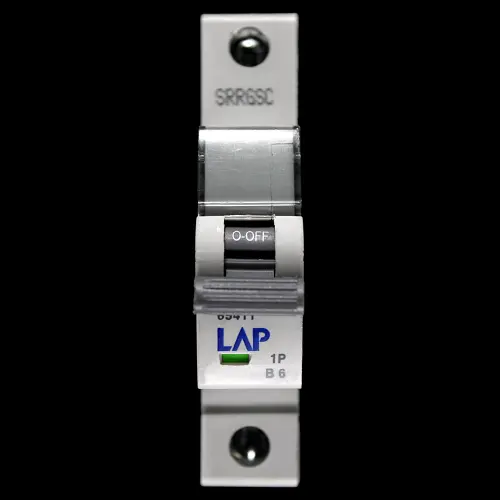 LAP 6 AMP CURVE B 6kA MCB CIRCUIT BREAKER 65411