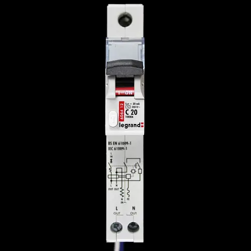 LEGRAND 20 AMP CURVE C 10kA 30mA RCBO TYPE AC 6064 12