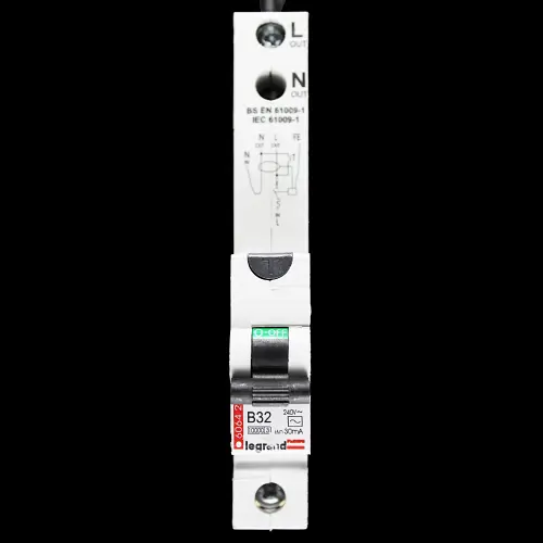 LEGRAND 32 AMP CURVE B 10kA 30mA RCBO TYPE AC 6064 20 LEXIC