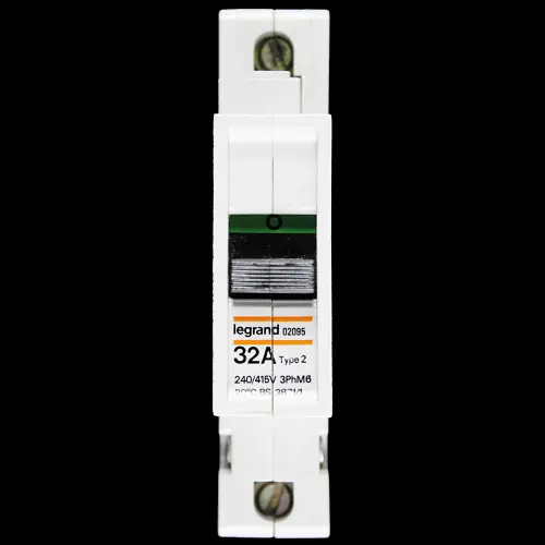 LEGRAND 32 AMP TYPE 2 M6 MCB CIRCUIT BREAKER 02095