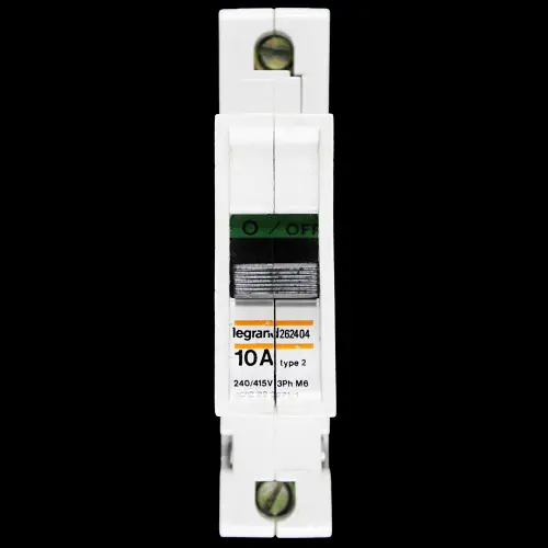 LEGRAND 10 AMP TYPE 2 M6 MCB CIRCUIT BREAKER 262404