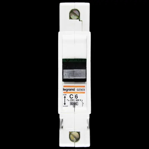LEGRAND 6 AMP CURVE C 6kA MCB CIRCUIT BREAKER 02303